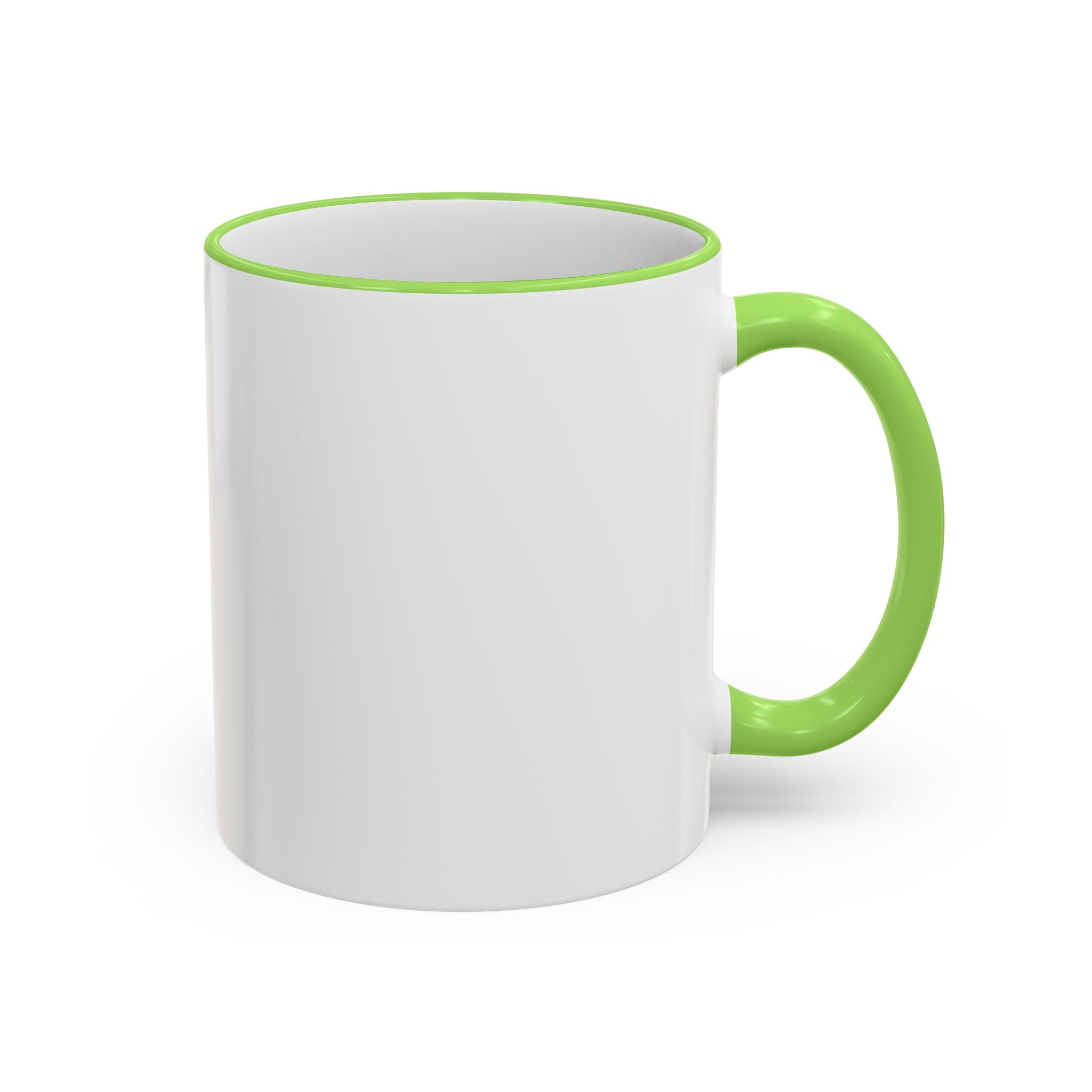 WATERMELON KIWI Accent Rim & Handle Mug (11oz, 15oz)