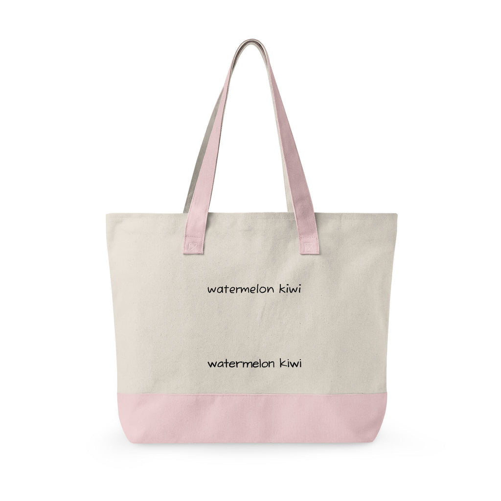 Zippered WATERMELON KIWI Tote