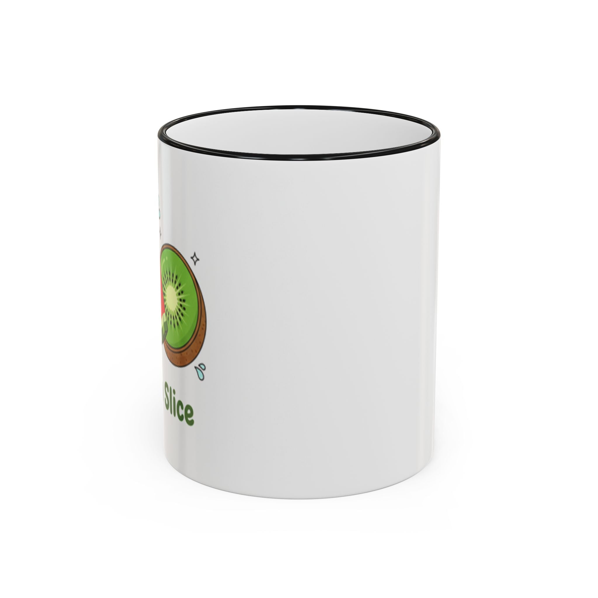 WATERMELON KIWI Accent Rim & Handle Mug (11oz, 15oz)