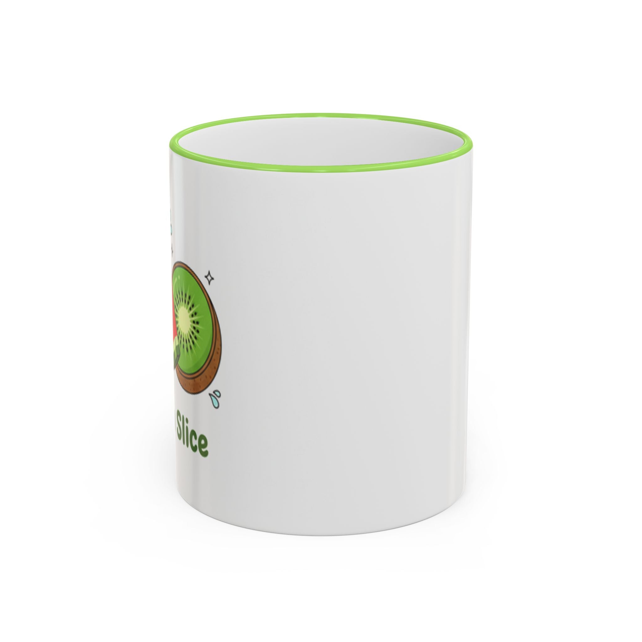 WATERMELON KIWI Accent Rim & Handle Mug (11oz, 15oz)