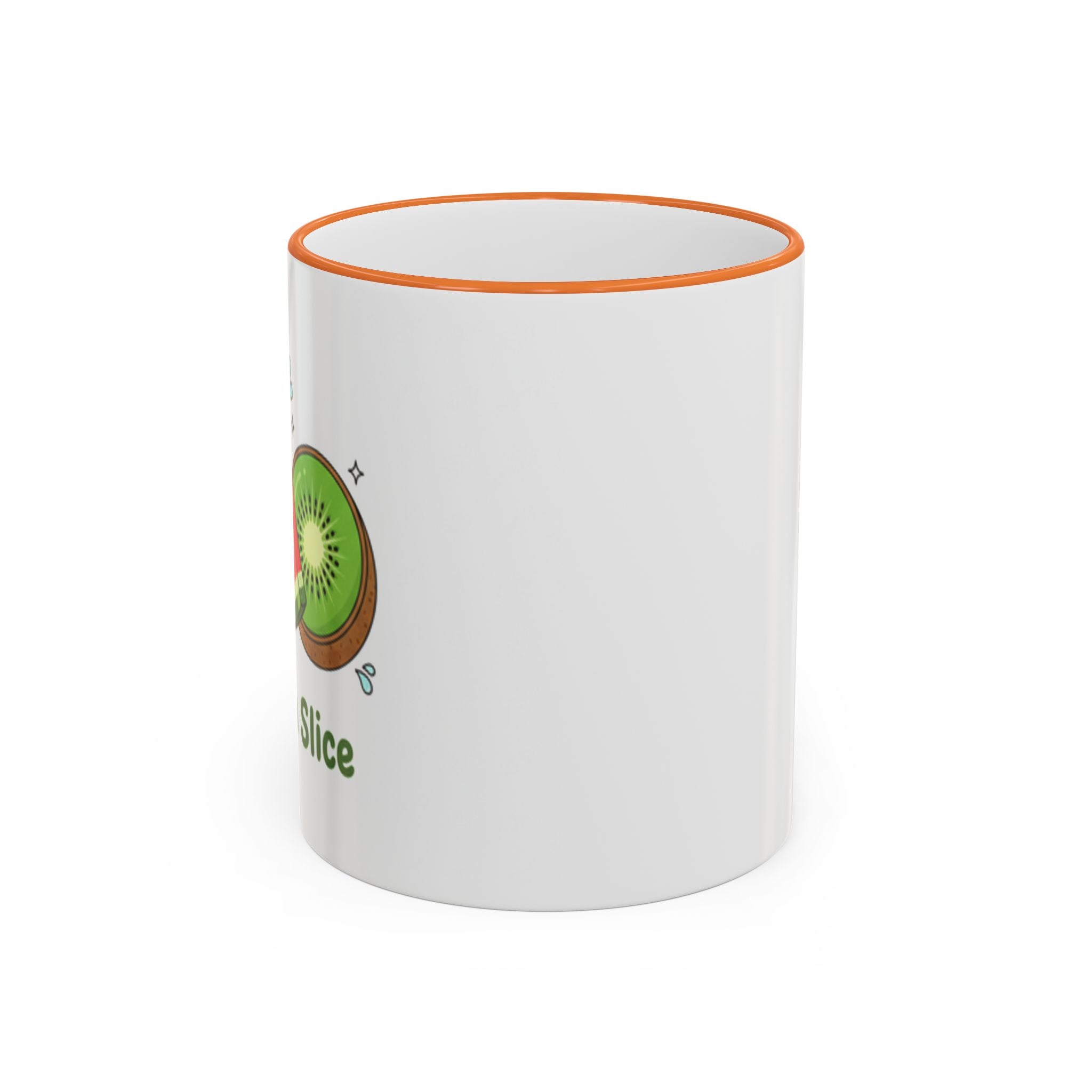 WATERMELON KIWI Accent Rim & Handle Mug (11oz, 15oz)