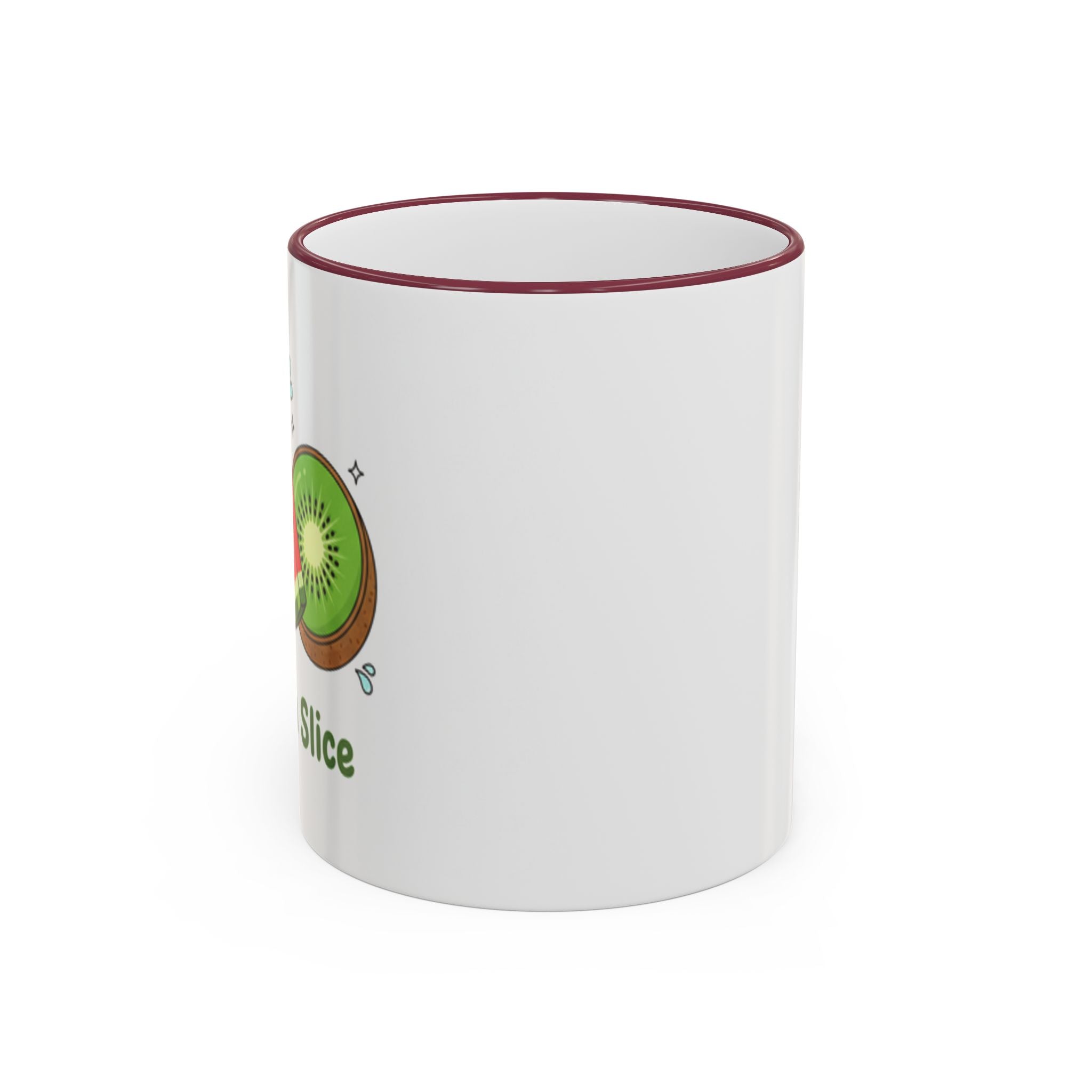 WATERMELON KIWI Accent Rim & Handle Mug (11oz, 15oz)