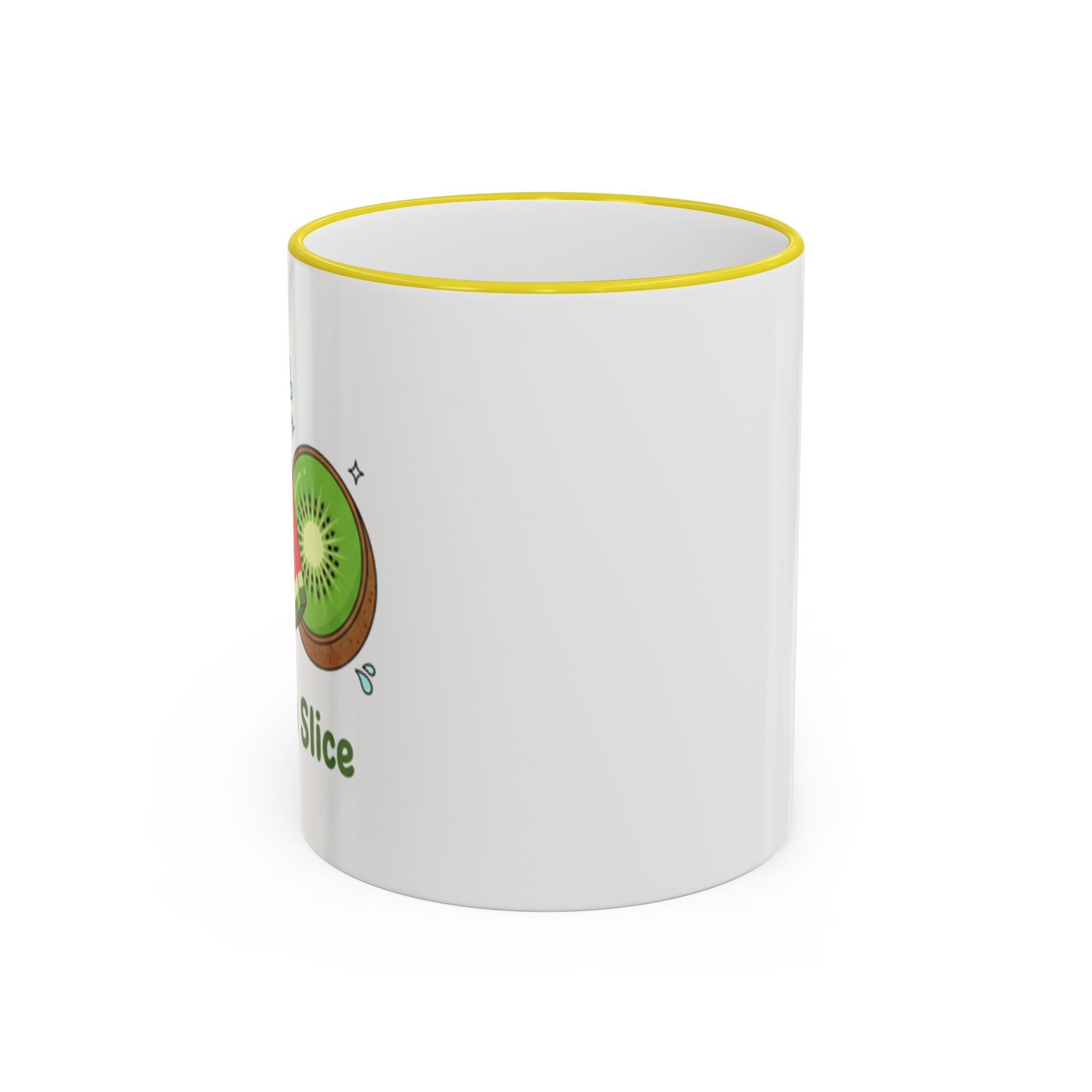 WATERMELON KIWI Accent Rim & Handle Mug (11oz, 15oz)