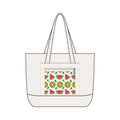 Zippered WATERMELON KIWI Tote