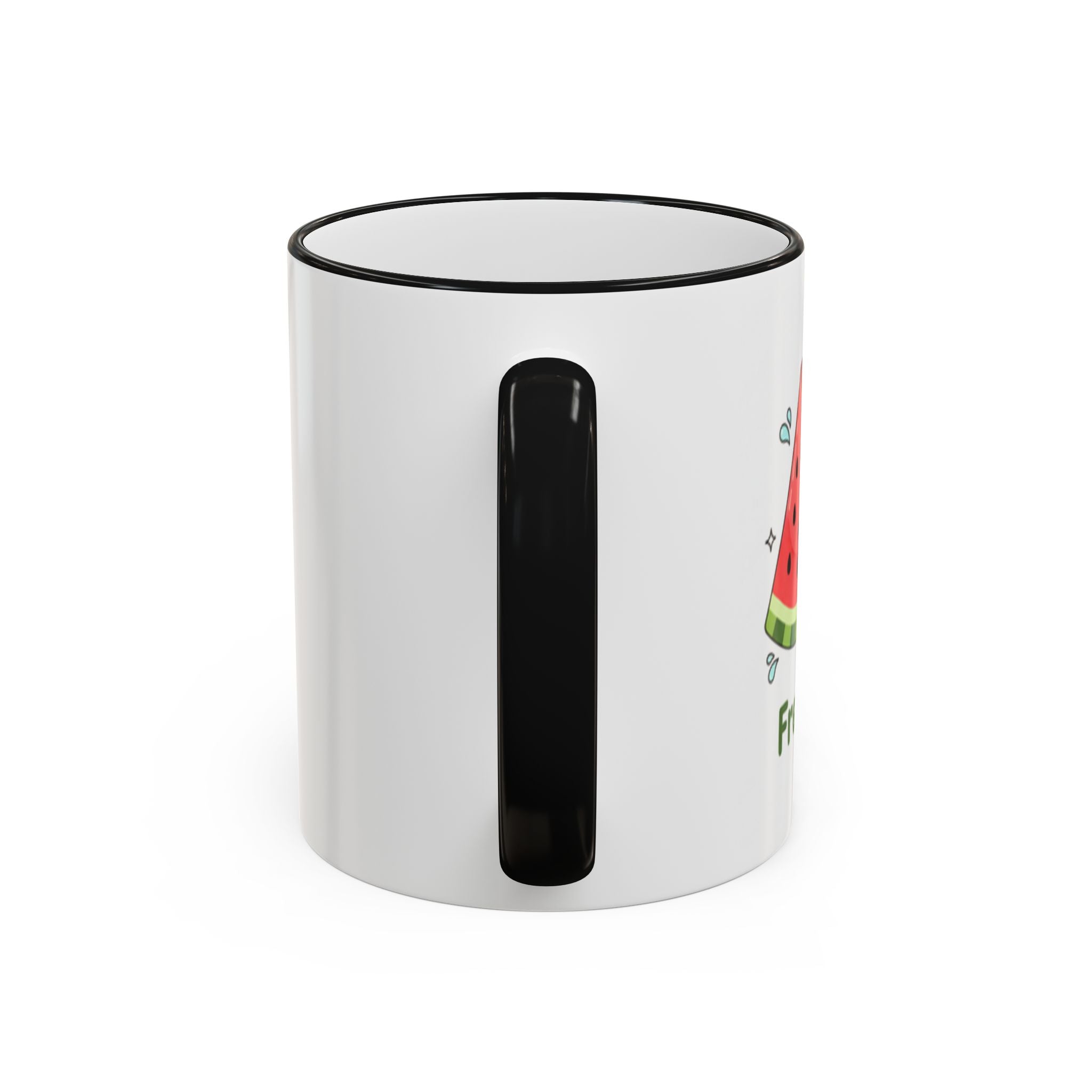 WATERMELON KIWI Accent Rim & Handle Mug (11oz, 15oz)