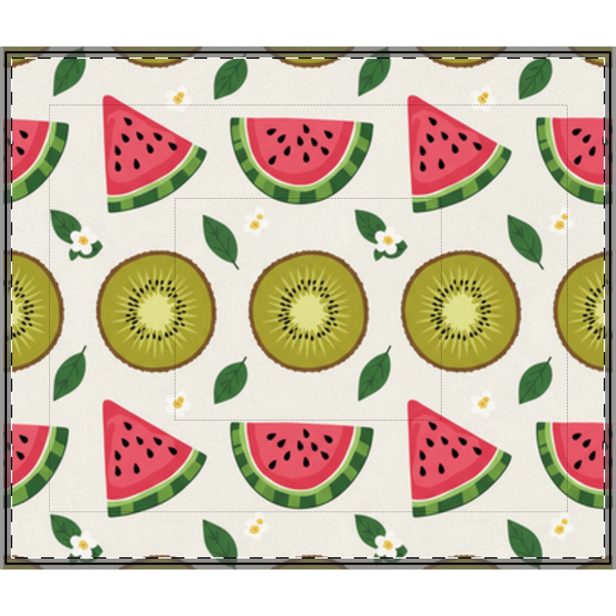 WATERMELON KIWI Cotton Comforter