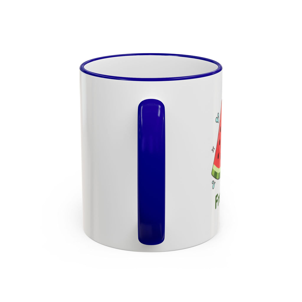 WATERMELON KIWI Accent Rim & Handle Mug (11oz, 15oz)