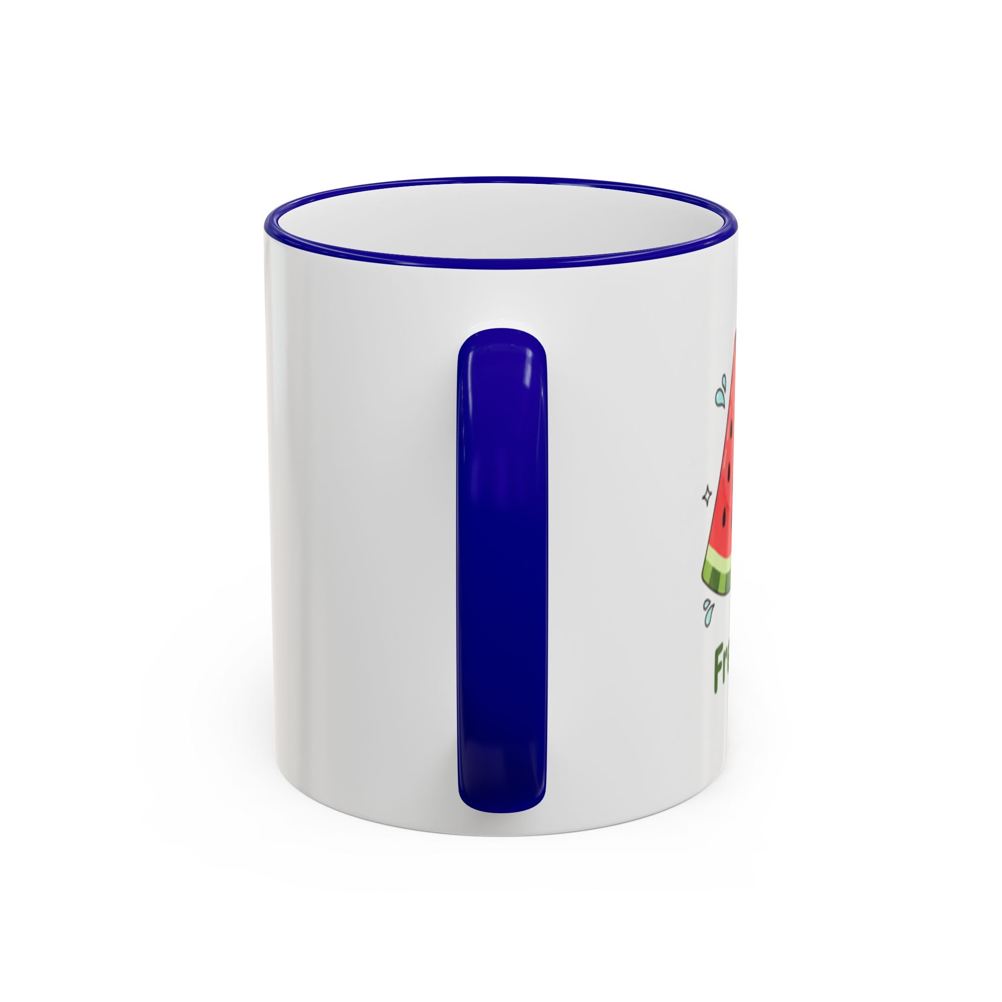 WATERMELON KIWI Accent Rim & Handle Mug (11oz, 15oz)