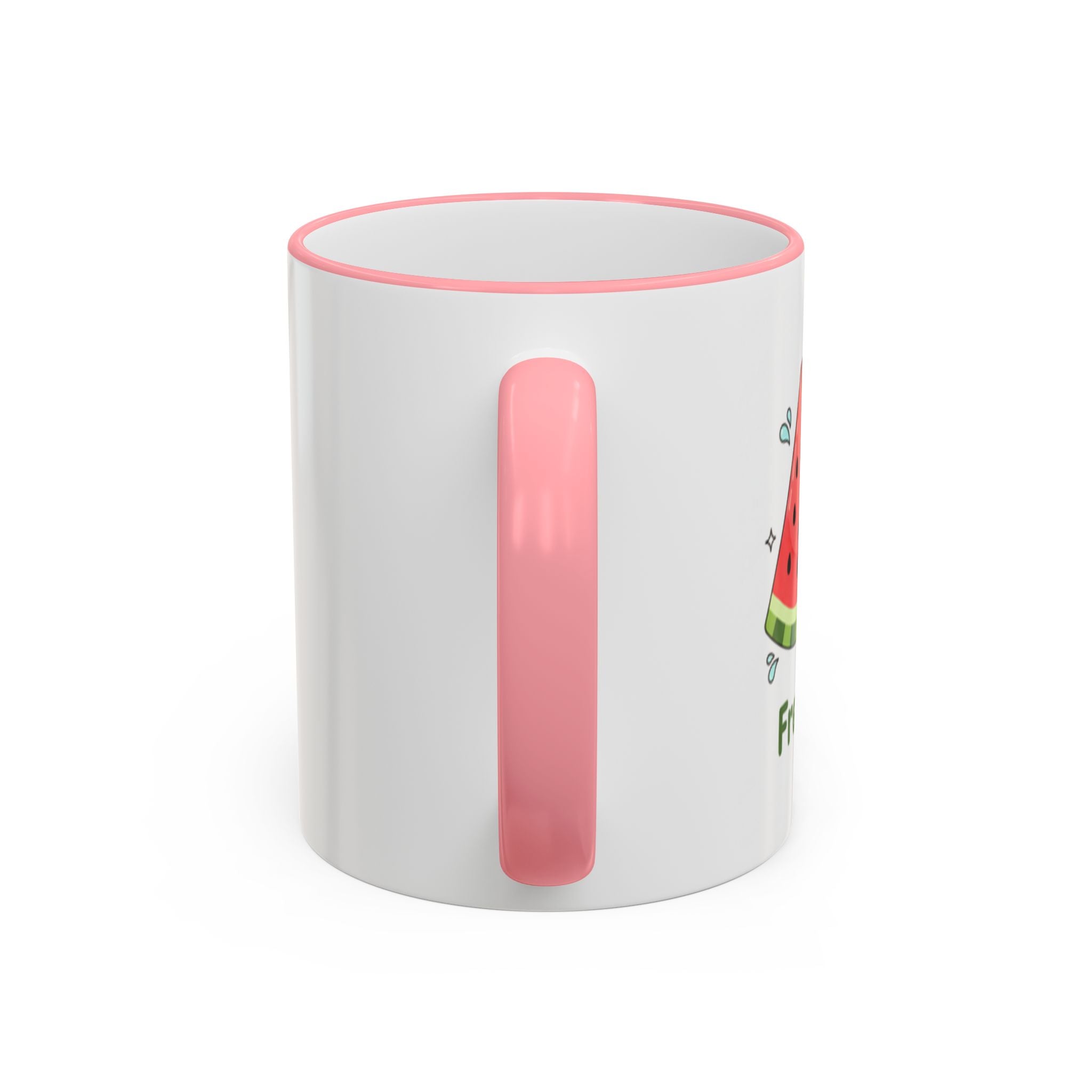 WATERMELON KIWI Accent Rim & Handle Mug (11oz, 15oz)