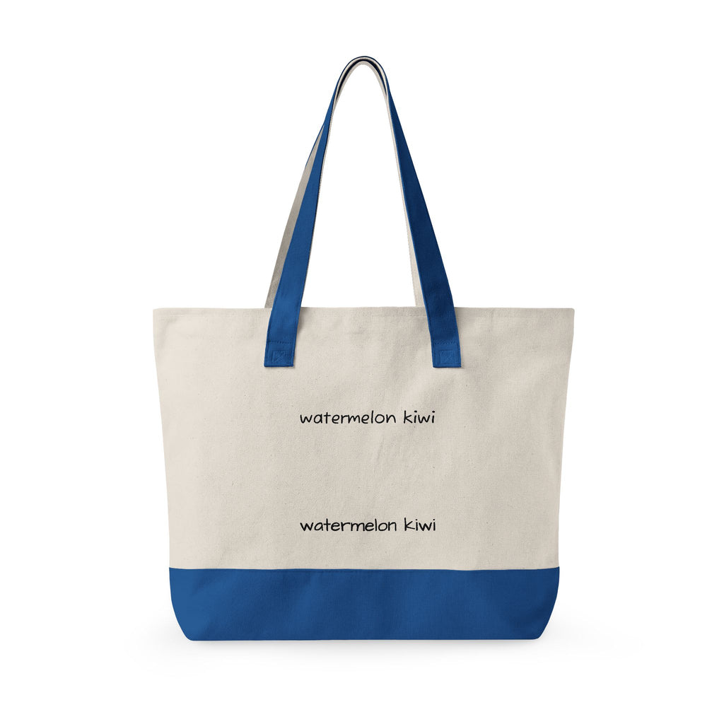 Zippered WATERMELON KIWI Tote
