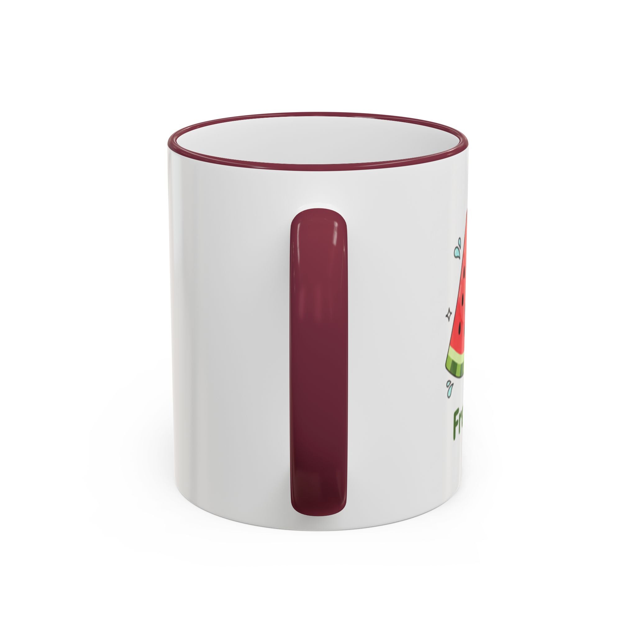 WATERMELON KIWI Accent Rim & Handle Mug (11oz, 15oz)