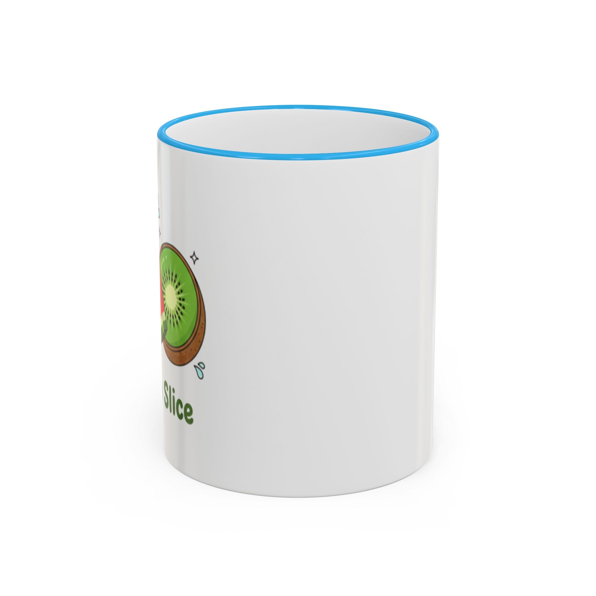 WATERMELON KIWI Accent Rim & Handle Mug (11oz, 15oz)