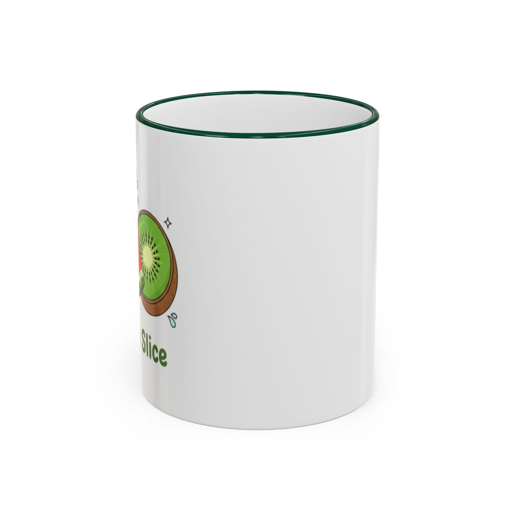 WATERMELON KIWI Accent Rim & Handle Mug (11oz, 15oz)