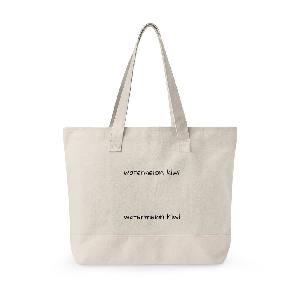 Zippered WATERMELON KIWI Tote