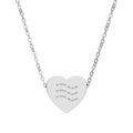 Heart Necklace With Engraving (READ DESCRIPTION IF YOU CANT SEE THE TEXT ENGRAVED ON NECKLACE)