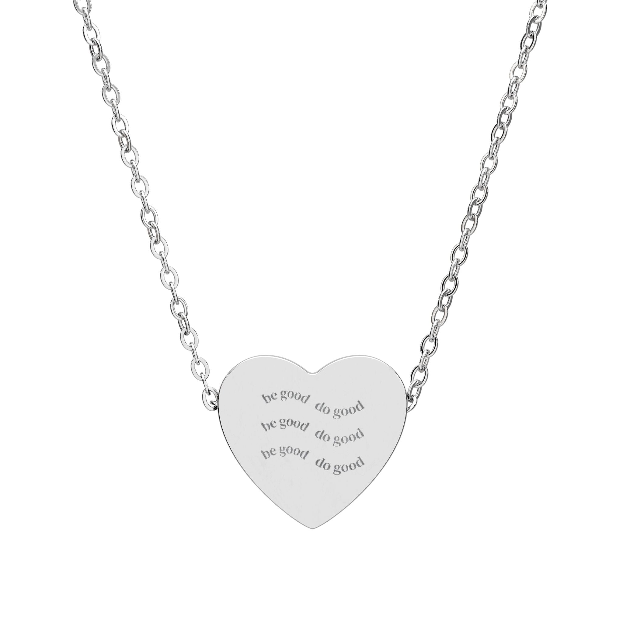 Heart Necklace With Engraving (READ DESCRIPTION IF YOU CANT SEE THE TEXT ENGRAVED ON NECKLACE)