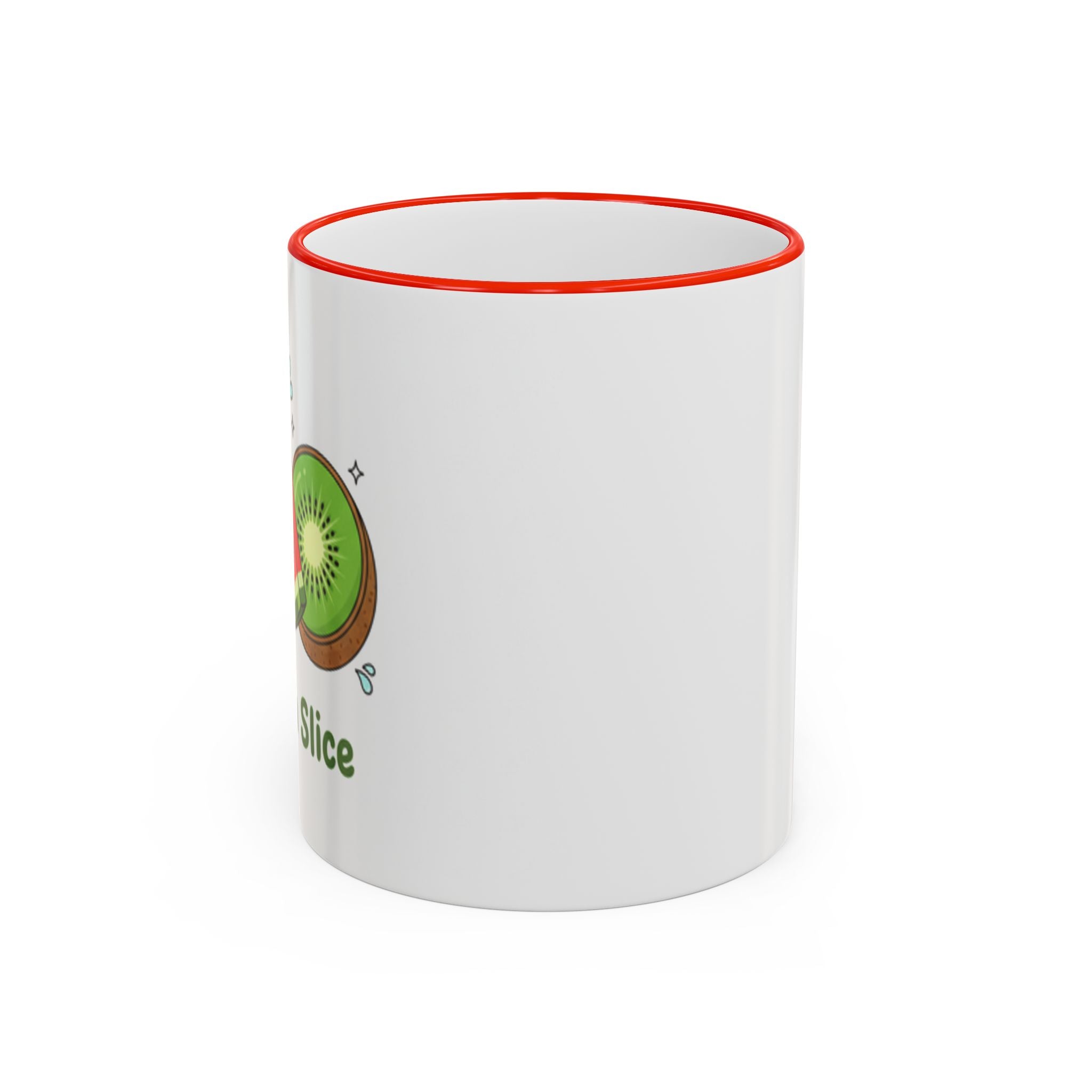WATERMELON KIWI Accent Rim & Handle Mug (11oz, 15oz)