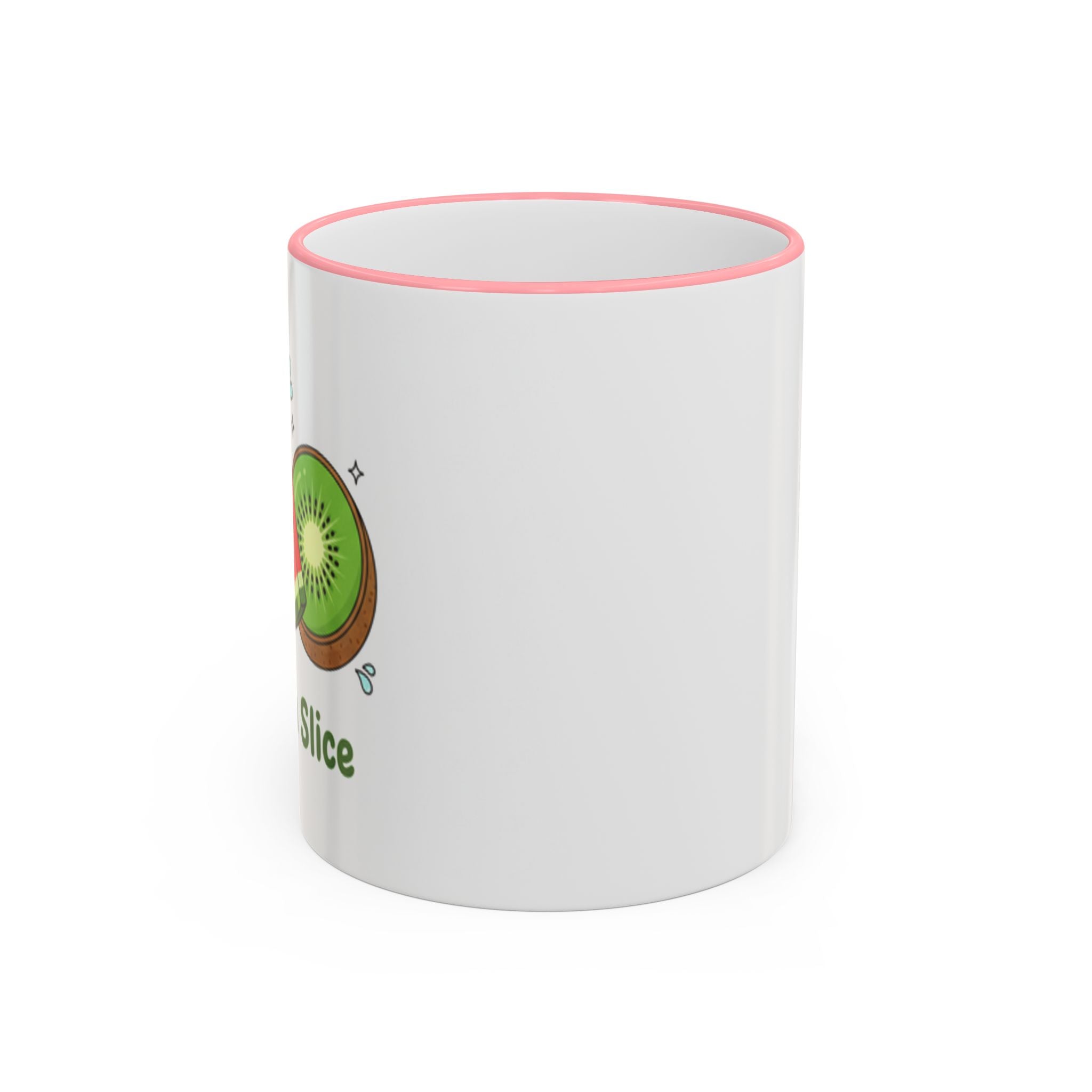 WATERMELON KIWI Accent Rim & Handle Mug (11oz, 15oz)